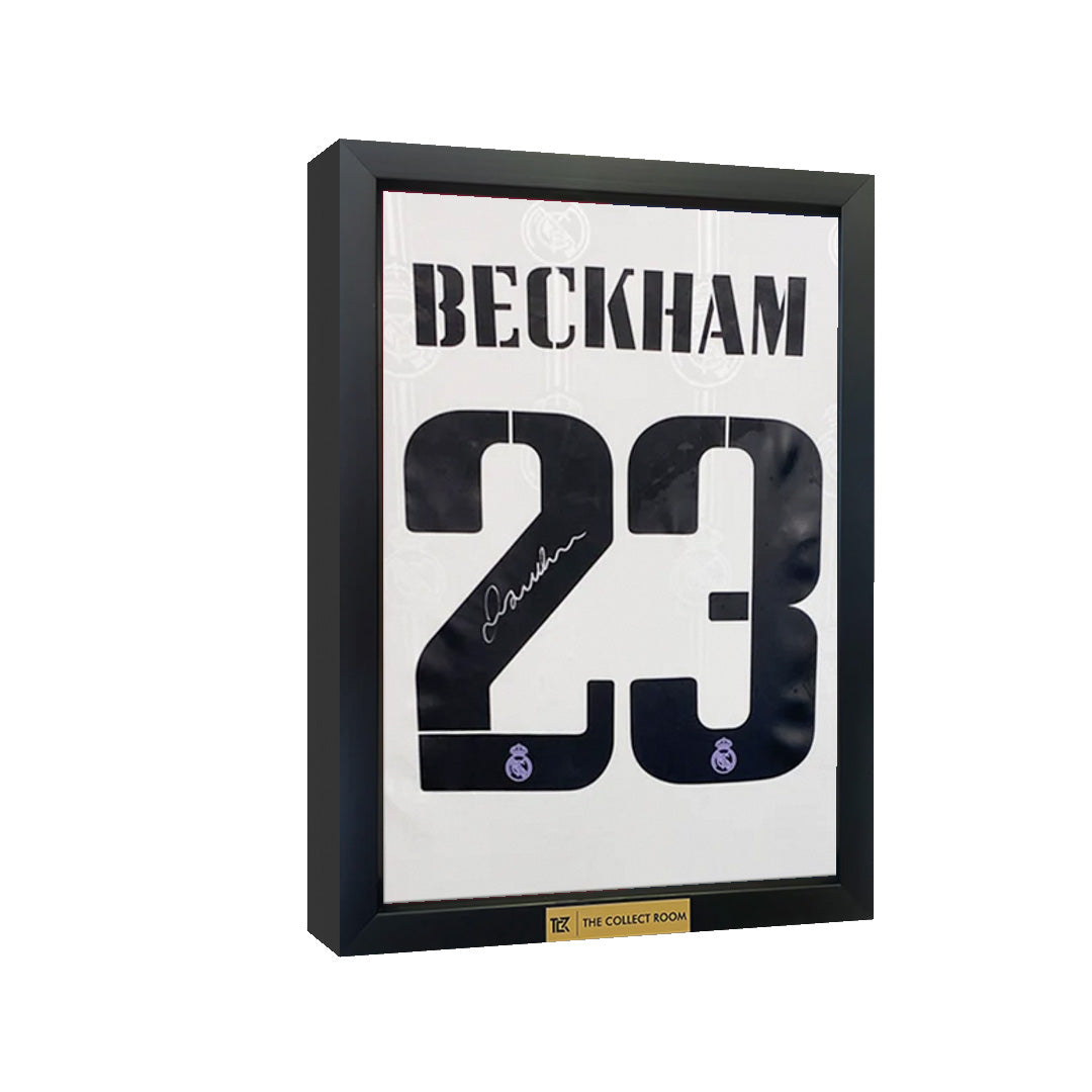 David Beckham Signed Real Madrid Jersey 3D