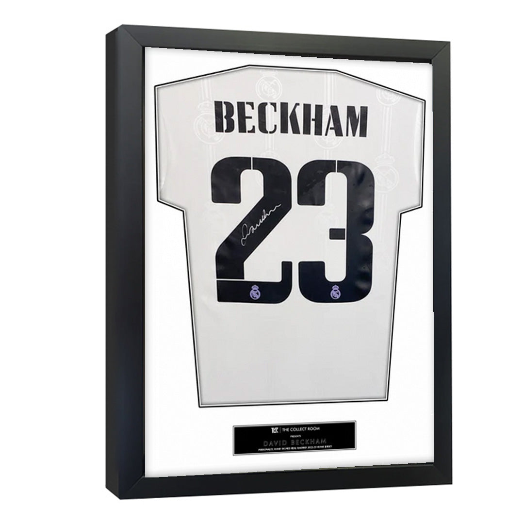 David Beckham Signed Real Madrid Jersey 3D