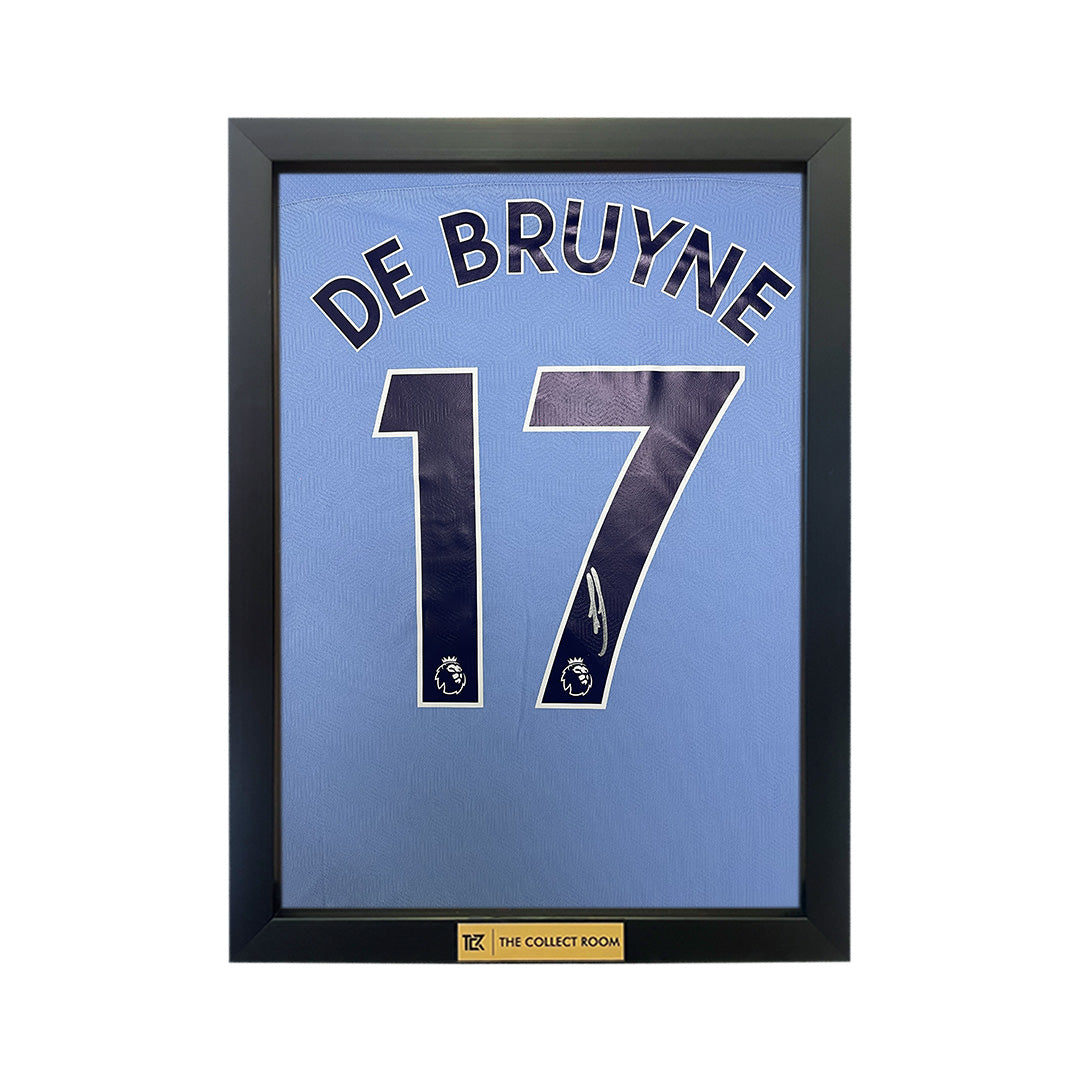 De Bruyne Signed Manchester City 2020-21 Home Jersey