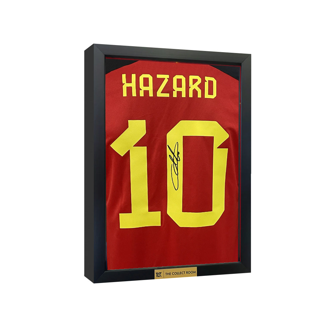 Eden Hazard Signed Belgium 2022 Home Jersey