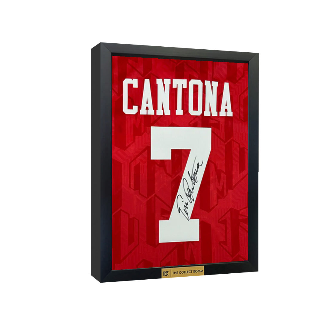 eric cantona back signed manchester united 1992-94 home shirt_3D