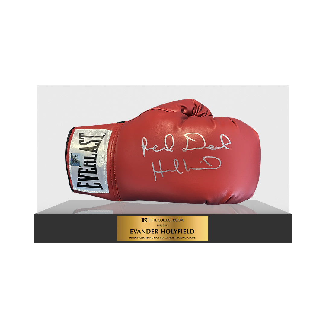 Evander Holyfield Signed Real Deal Red Right Glove