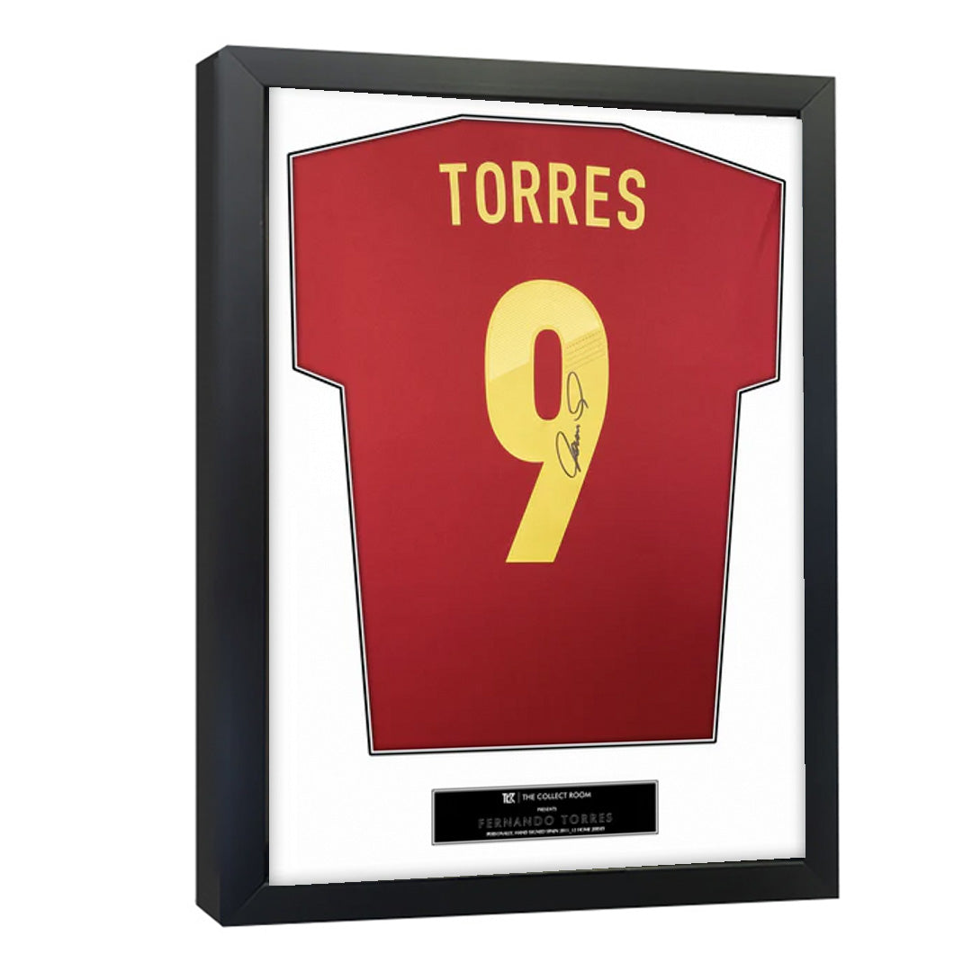 Fernando Torres Signed Spain Jersey 3D