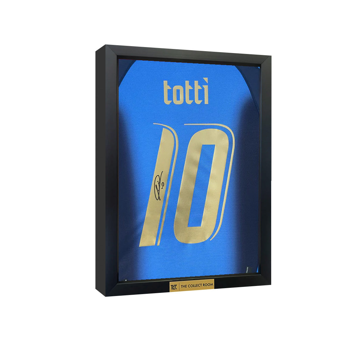 Francesco Totti Signed Italy Jersey 3D