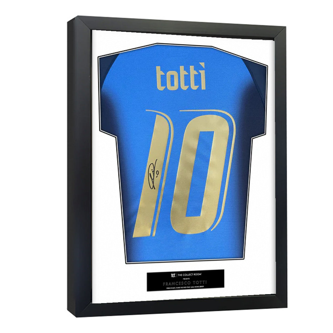 Francesco Totti Signed Italy Jersey 3D
