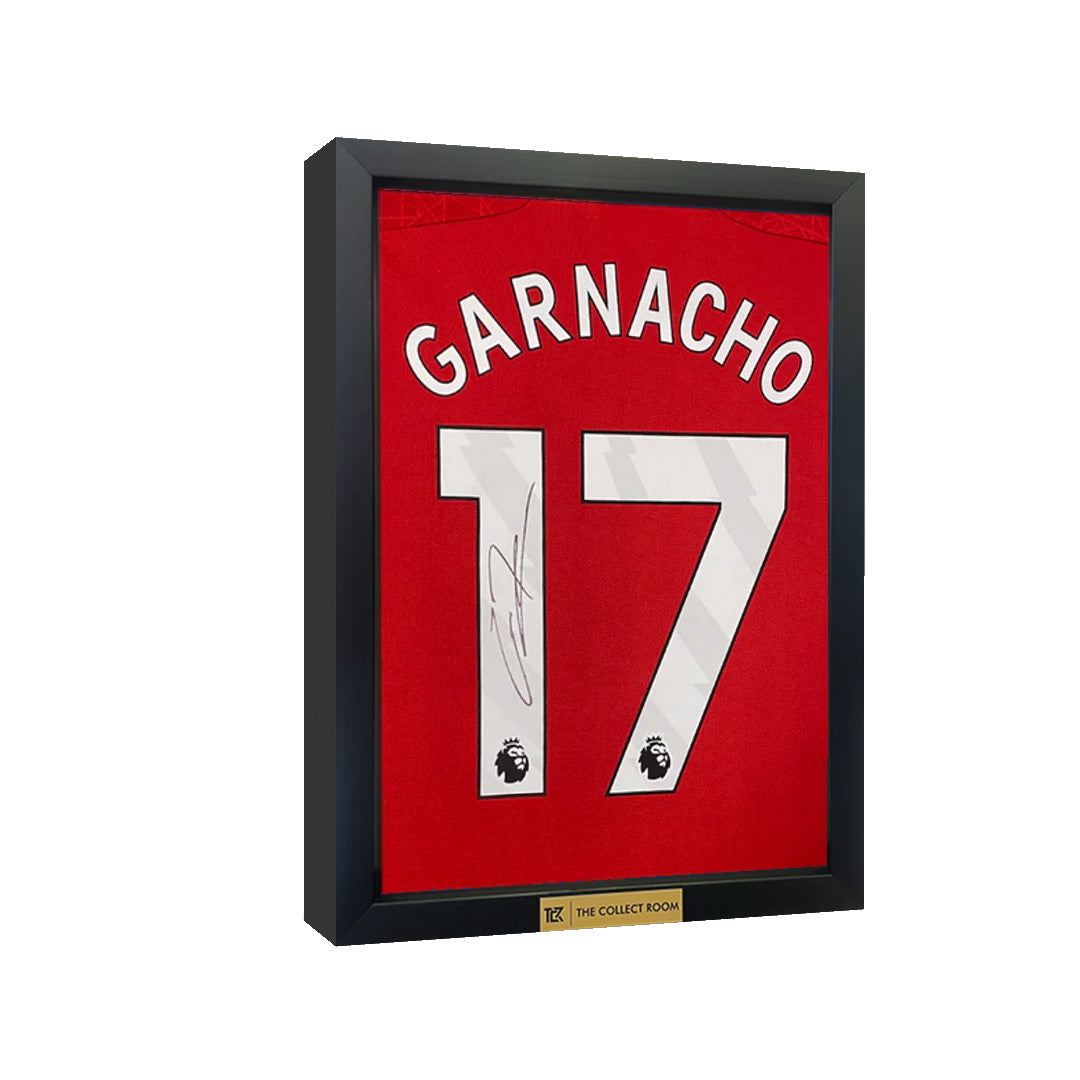 Alejandro Garnacho Signed Manchester United Jersey 3D