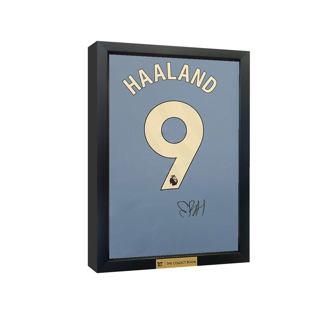 Erling Haaland Signed Manchester City Jersey 3D
