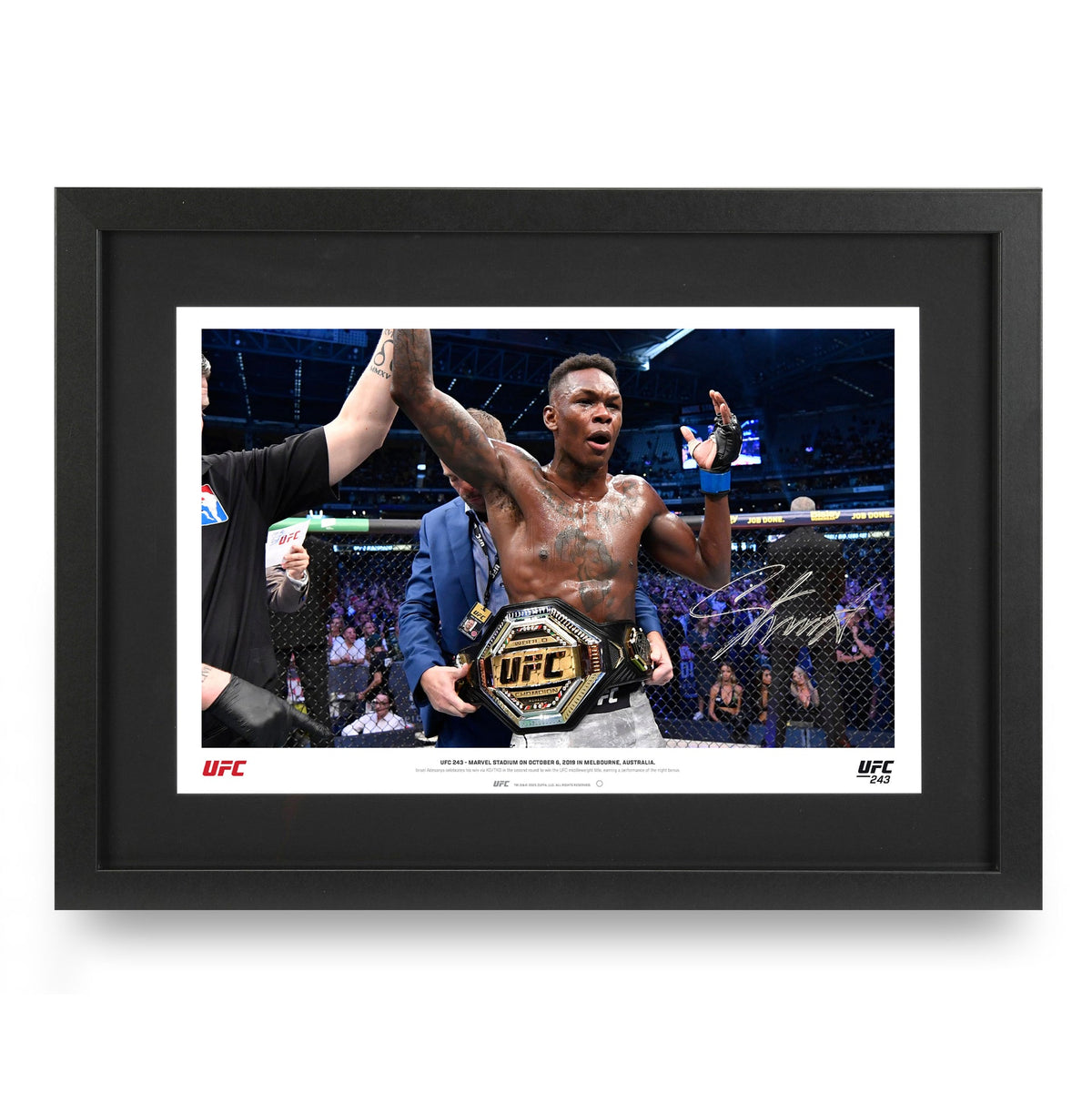 Israel Adesanya Signed Photo
