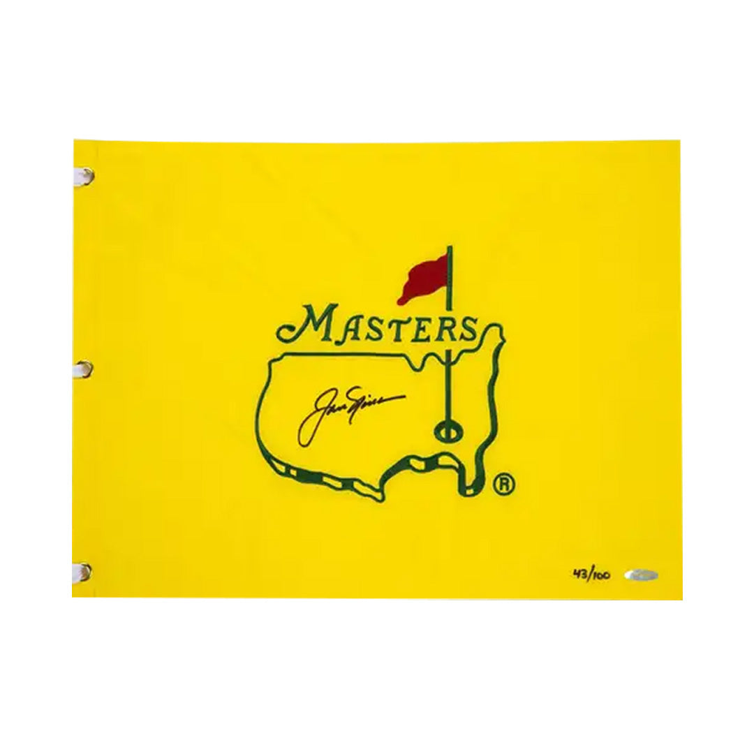 Jack Nicklaus Autographed Undated The Masters Tournament Pin Flag