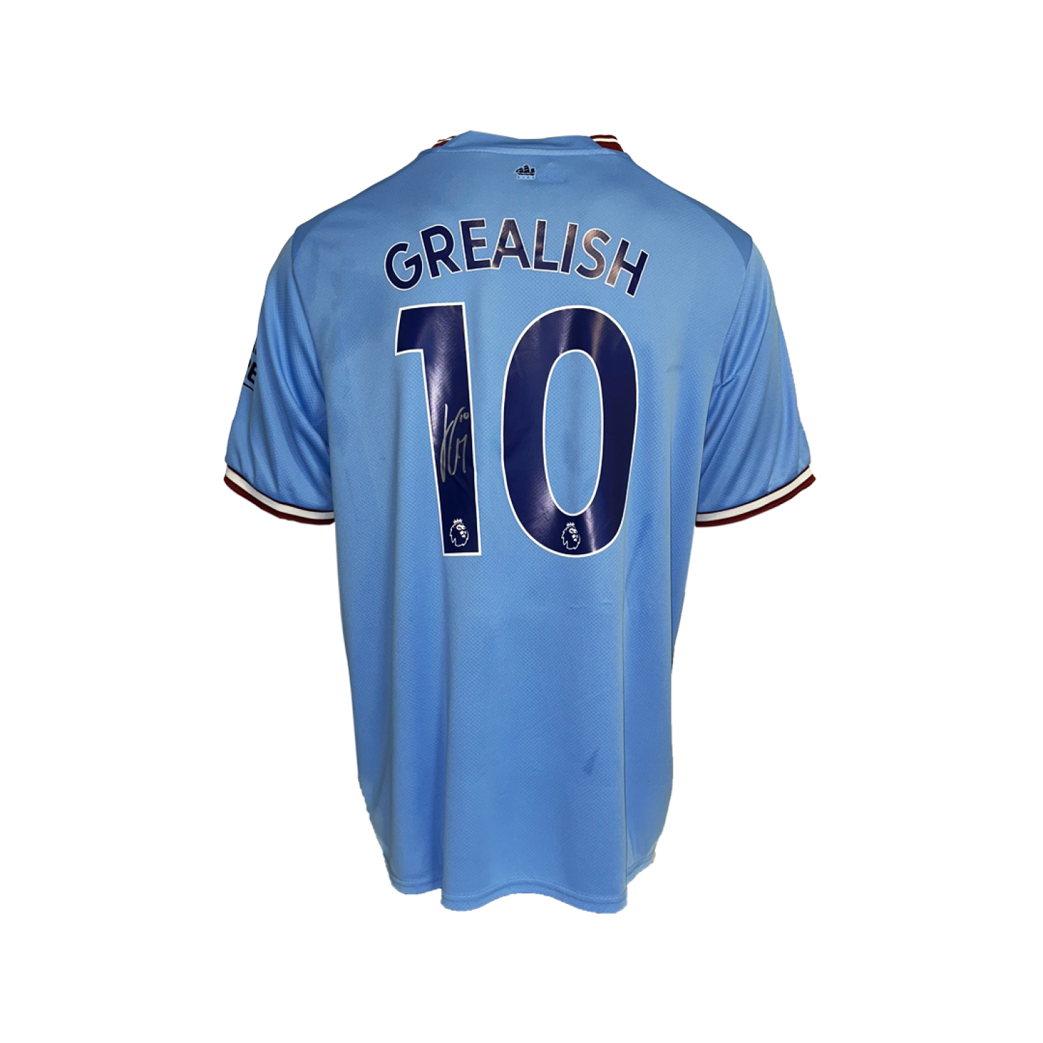 Jack Grealish Back Signed 22/23 Man City premier League Jersey