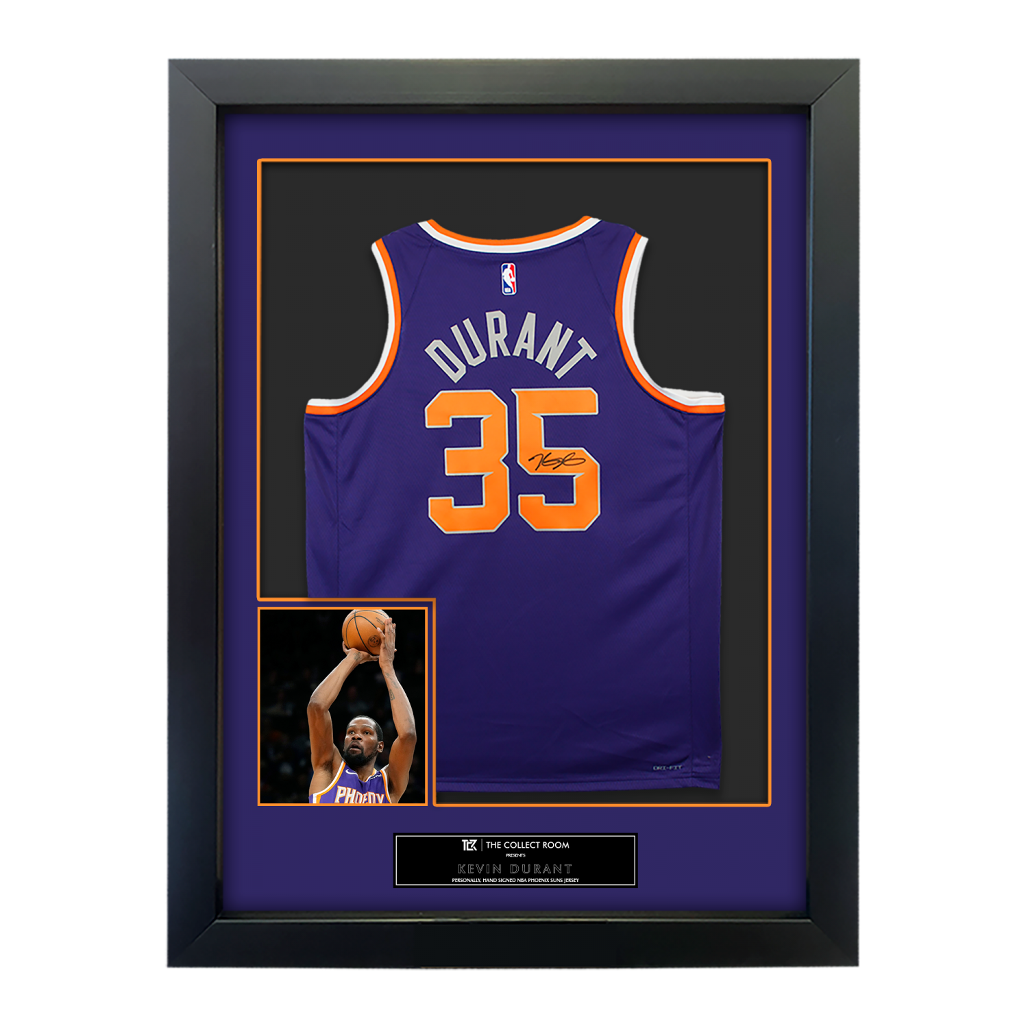 Kevin Durant Signed Jersey -  Purple Nike Edition