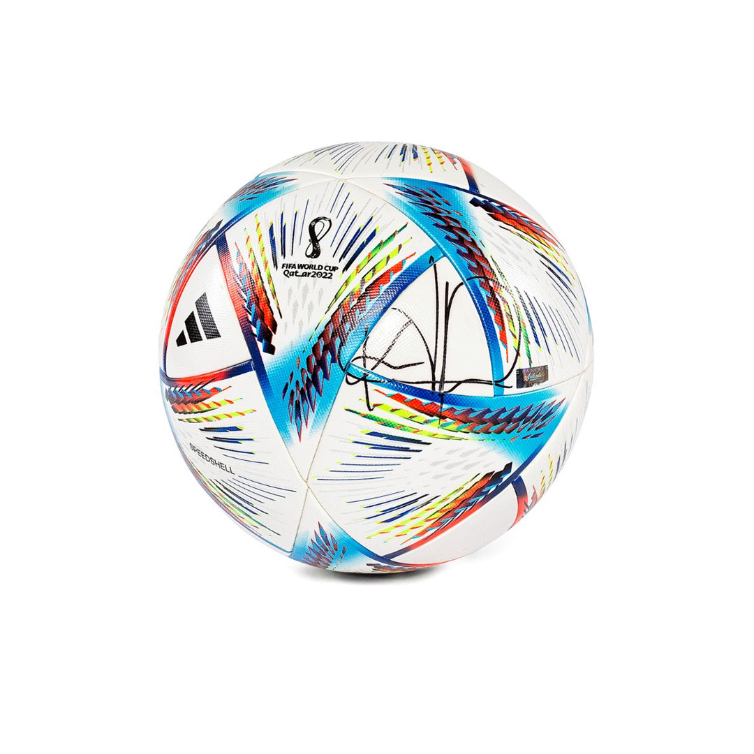 Kylian Mbappé Autographed Adidas 2022 FIFA World Cup Al Rihla Soccer Ball 