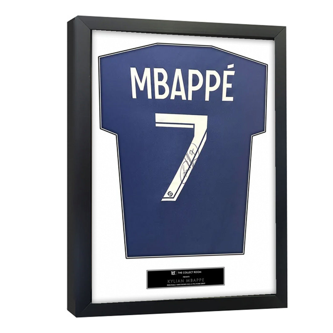 Kylian Mbappe Autographed 2022-23 Paris Saint-Germain Authentic Navy Blue Home Jersey 3D