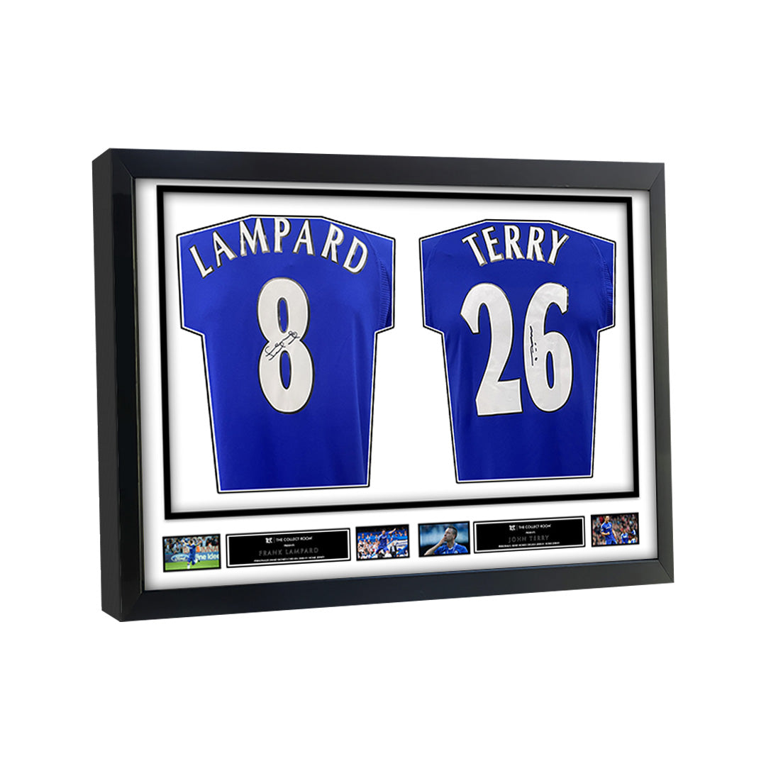 Lampard & Terry Signed Chelsea Jerseys in Dual Frame