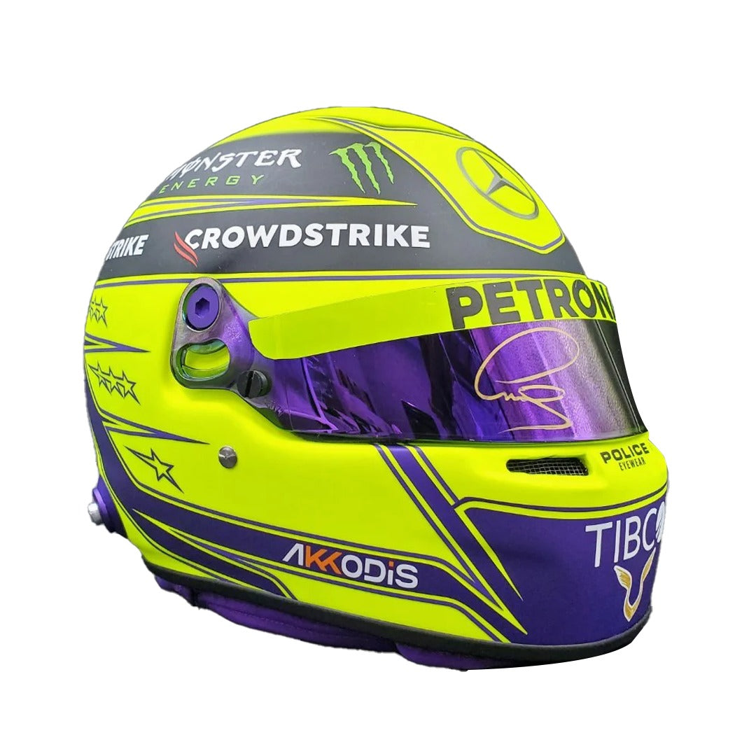 Lewis Hamilton Signed Race Worn Helmet