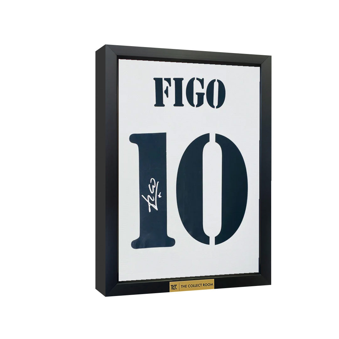 Luis Figo Signed Real Madrid Jersey 3D