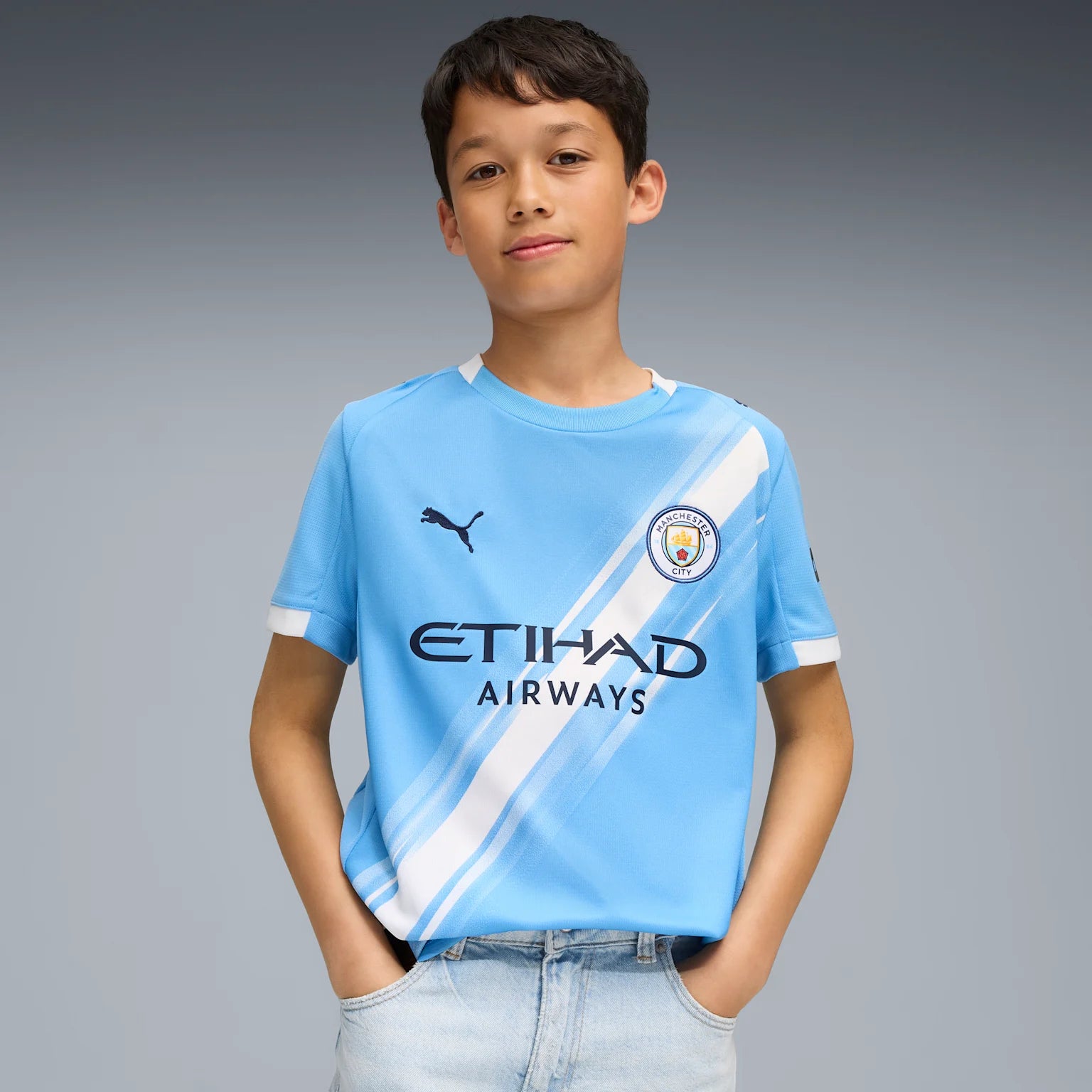 Manchester City 25/26 Home Jersey Youth