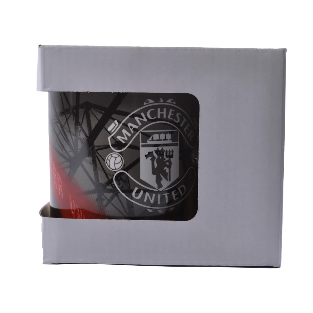 Manchester United Old Trafford 11oz Boxed Mug Black