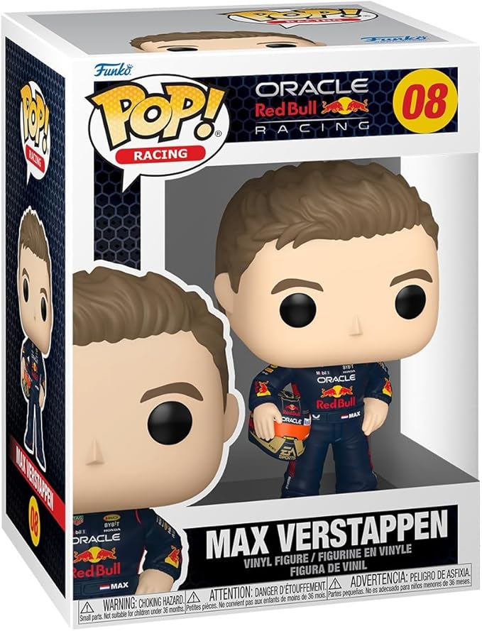 Max Verstappen #08 Funko Pop! Vinyl Figure – Oracle Red Bull Racing F1 Collectible