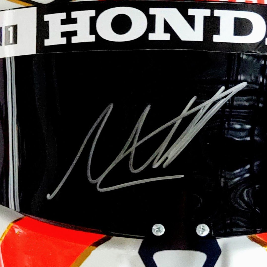 Max Verstappen signed 1:1 Full Scale Signed Helmet Visor