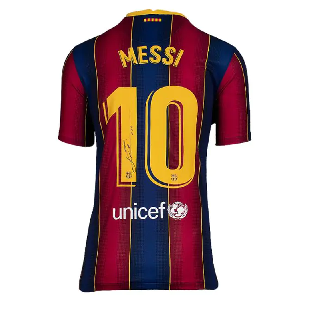 Neymar & Messi Signed Jerseys in Dual Frame