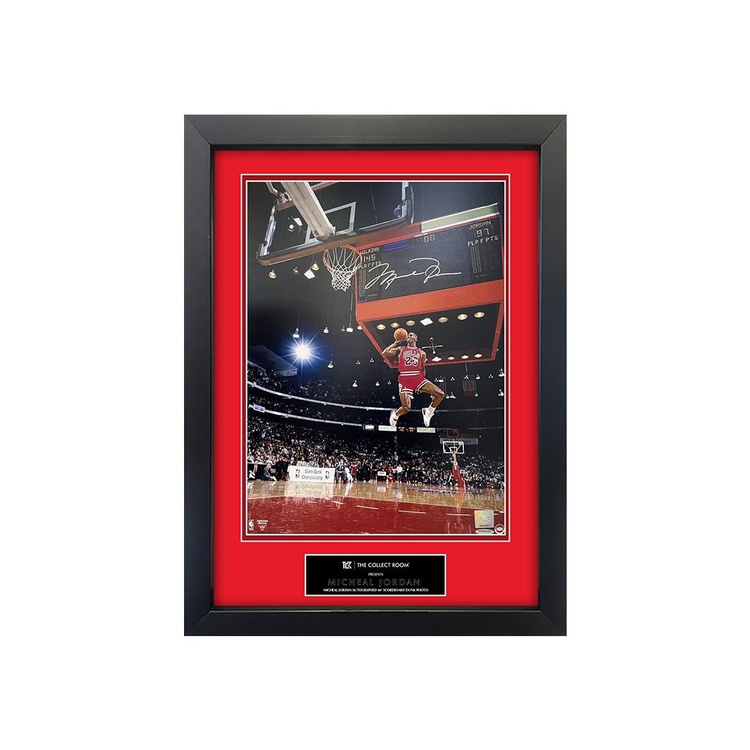Michael Jordan Signed "Cradle Dunk" Image