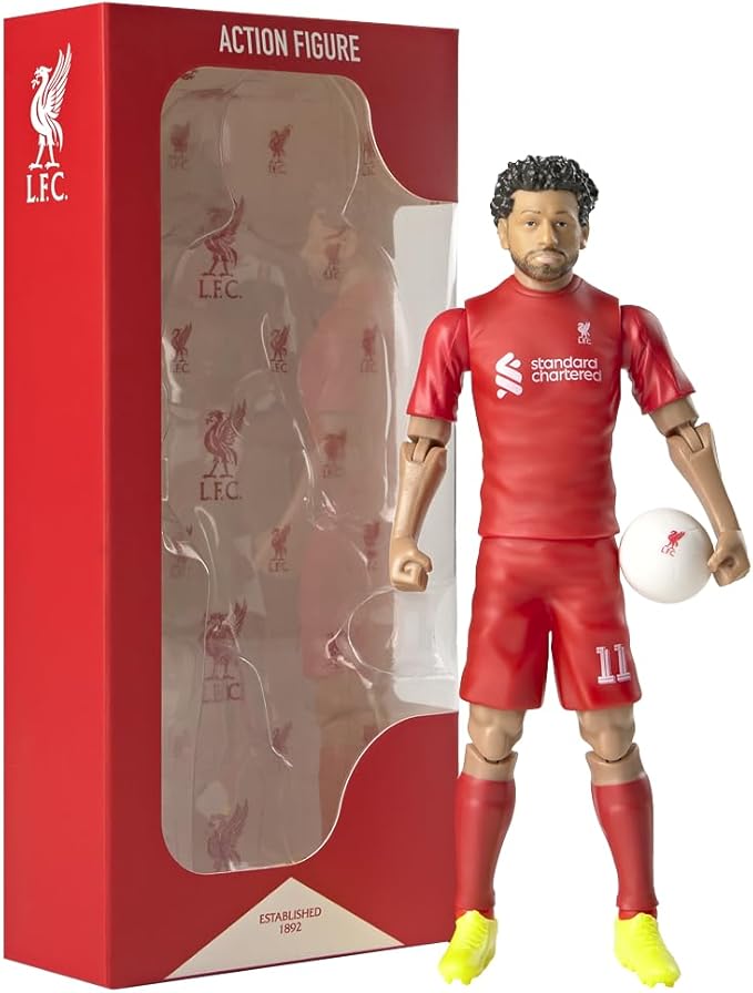 Mohamed Salah #11 Liverpool FC Action Figure – Official LFC Soccer Star Collectible