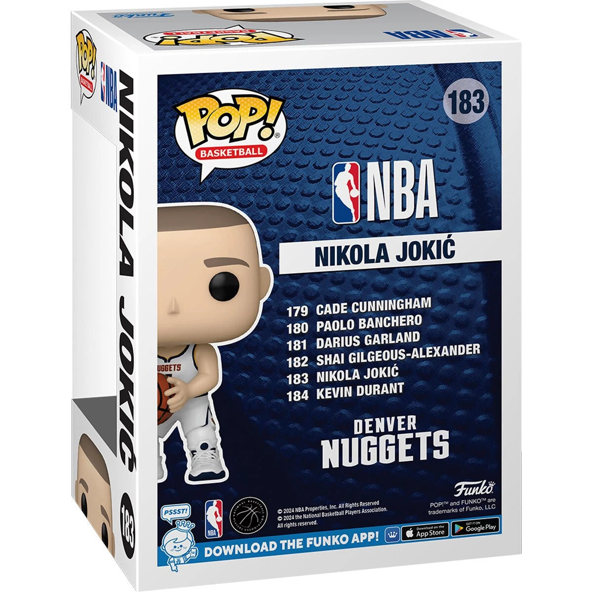 NBA K Funko Pop! Nikola Jokic #183 DENVER NUGGETS New & NMint