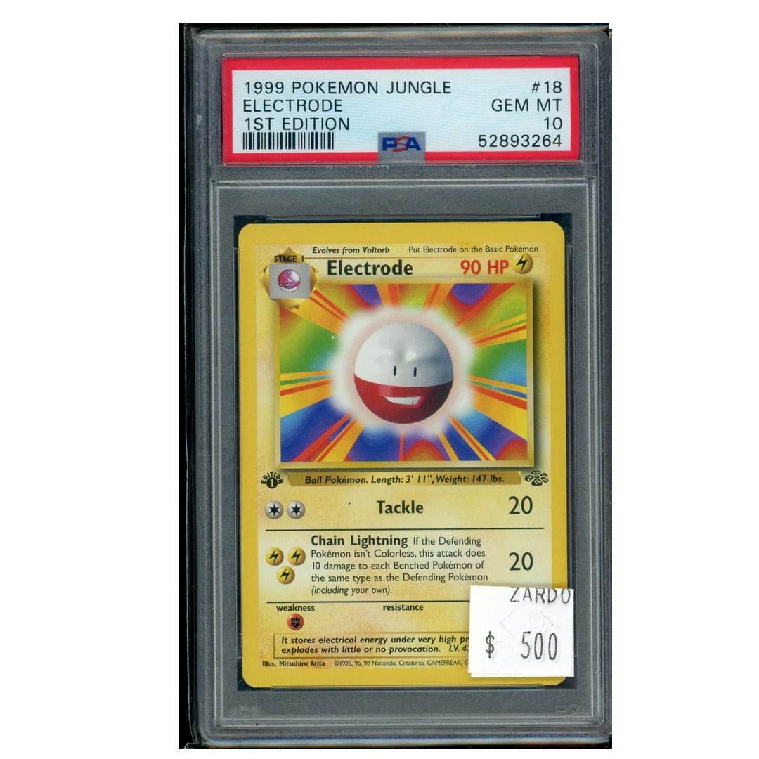 PSA 10 Electrode 1st Edition – 1999 Pokémon Jungle #18