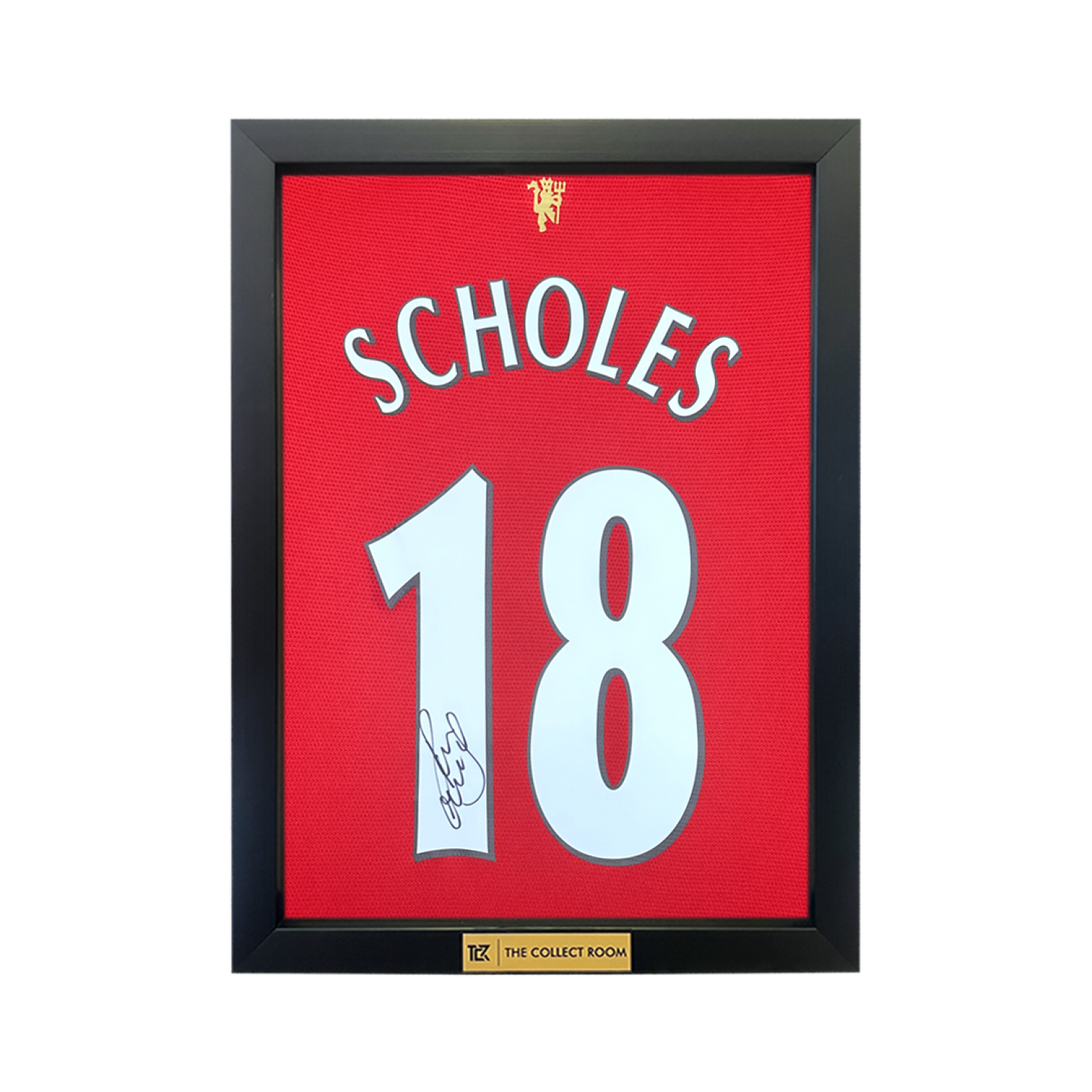 Paul Scholes Signed Manchester United Jersey