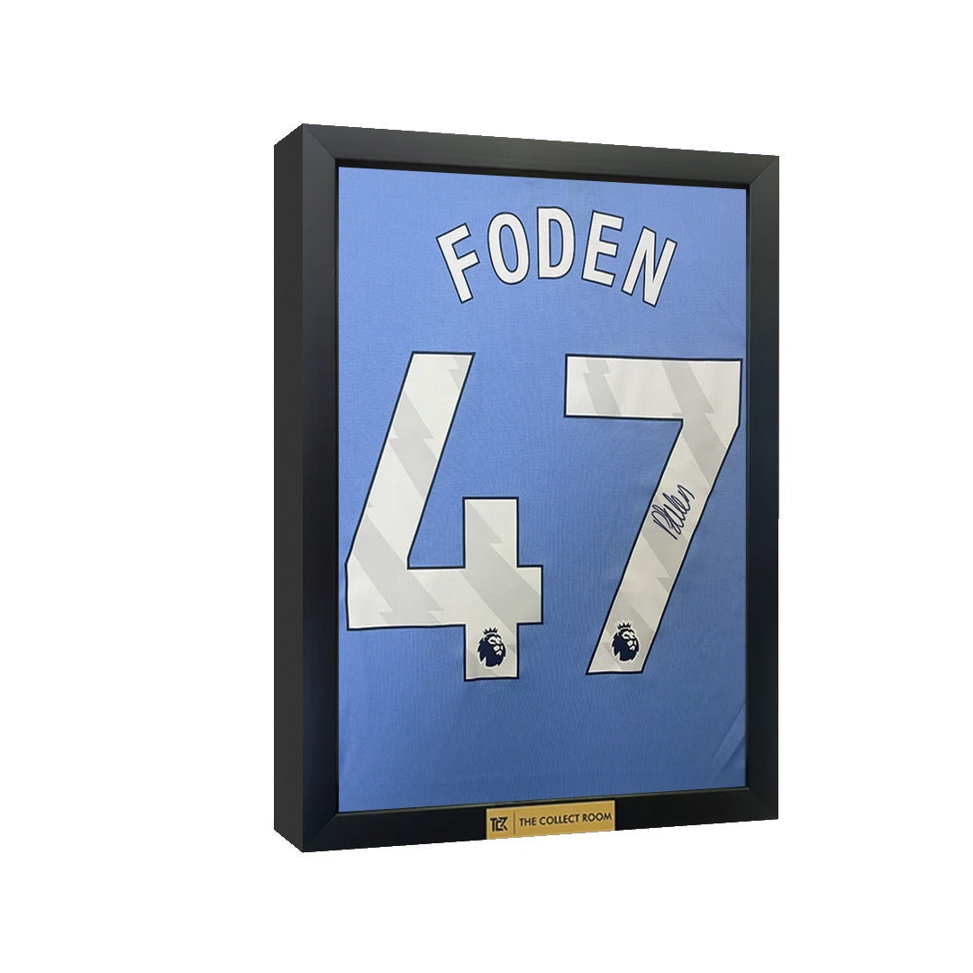 Phil Foden Back Signed Manchester City 24/25 Home Jersey 3D
