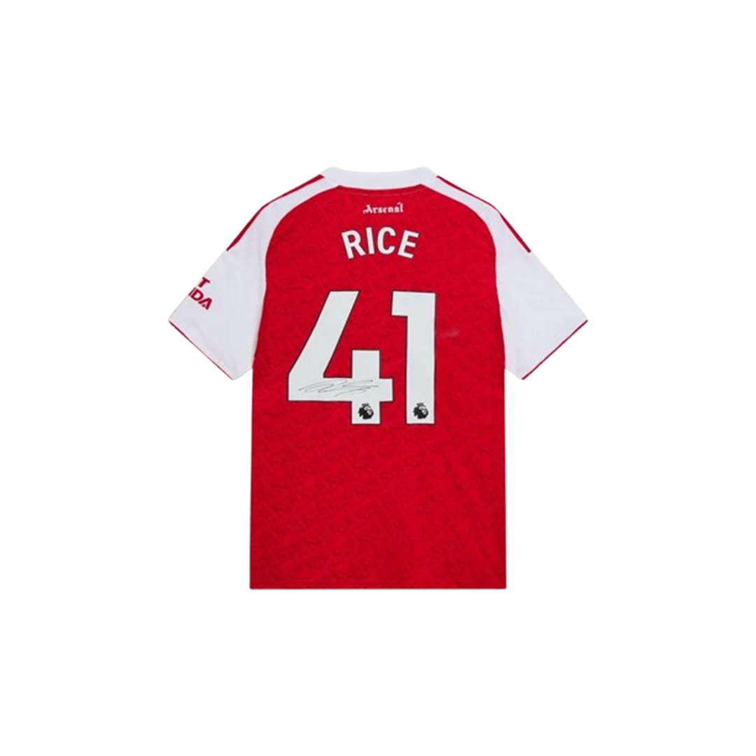 Arsenal 25/26 Rice Home Signed Jersey