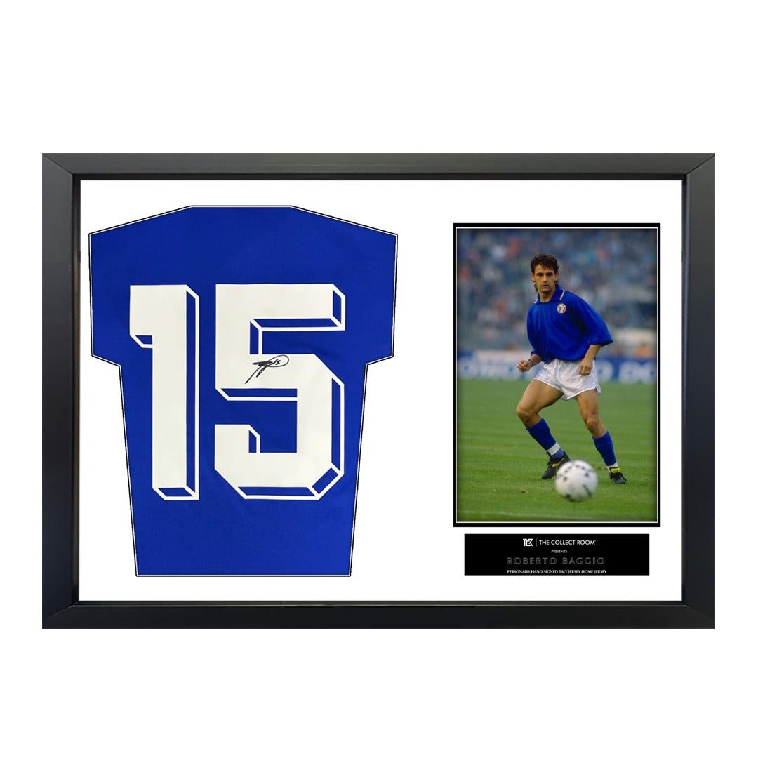 Roberto Baggio Signed Italy Jersey