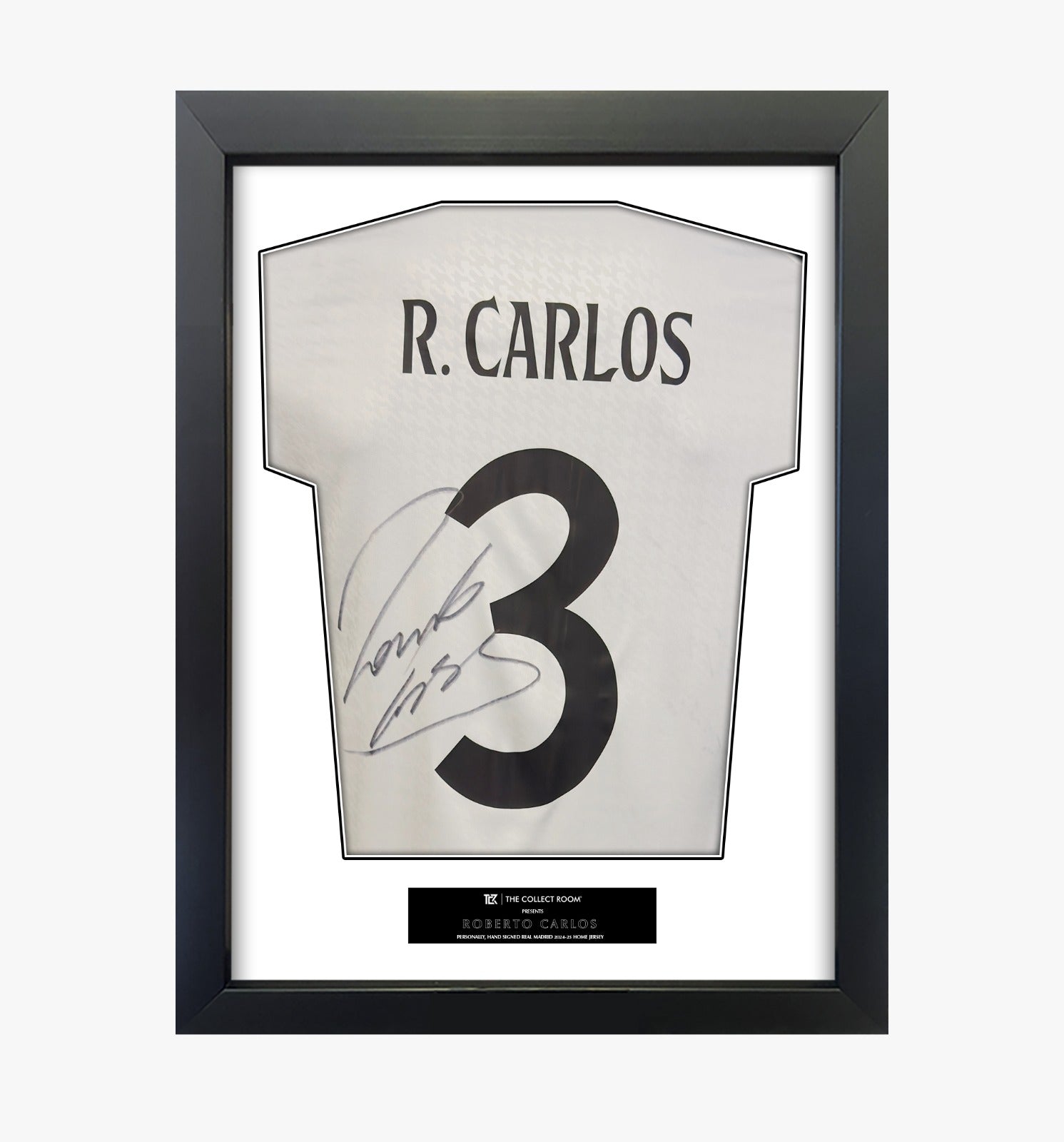 Roberto Carlos Signed Real Madrid Jersey