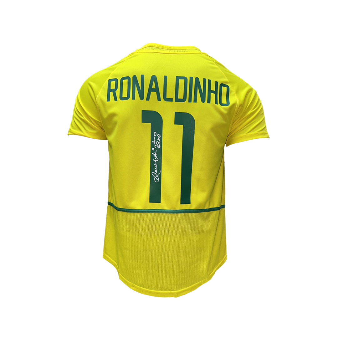 Ronaldo & Kaka Signed Brazil Jerseys in Dual Frame