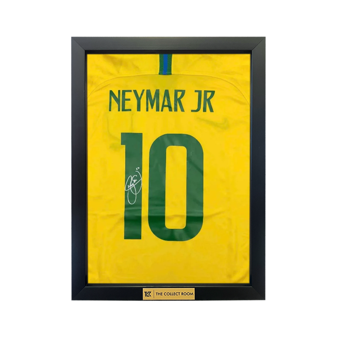 Signed Neymar Jr. Brazil Football Jersey