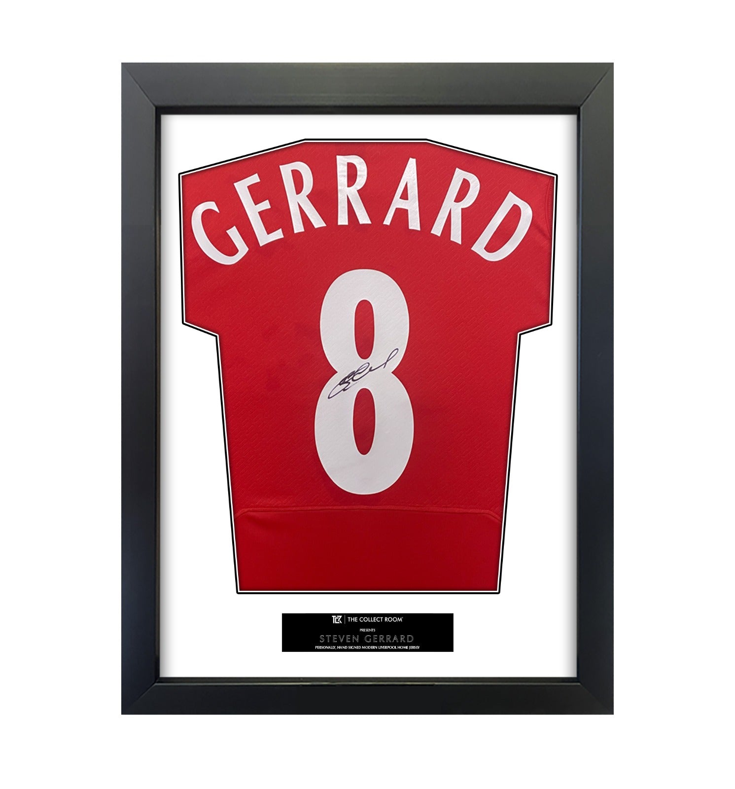 Steven Gerrard Back Signed 2005 Istanbul Liverpool FC Home Jersey