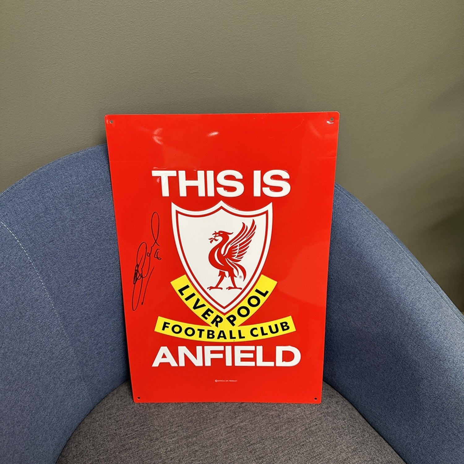 Steven Gerrard Signed Anfield Tia
