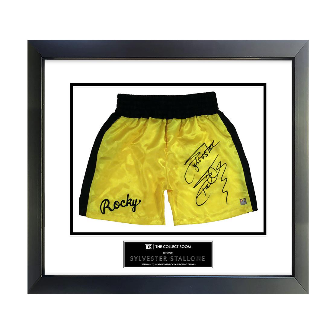 Sylvester Stallone Signed Boxing Shorts