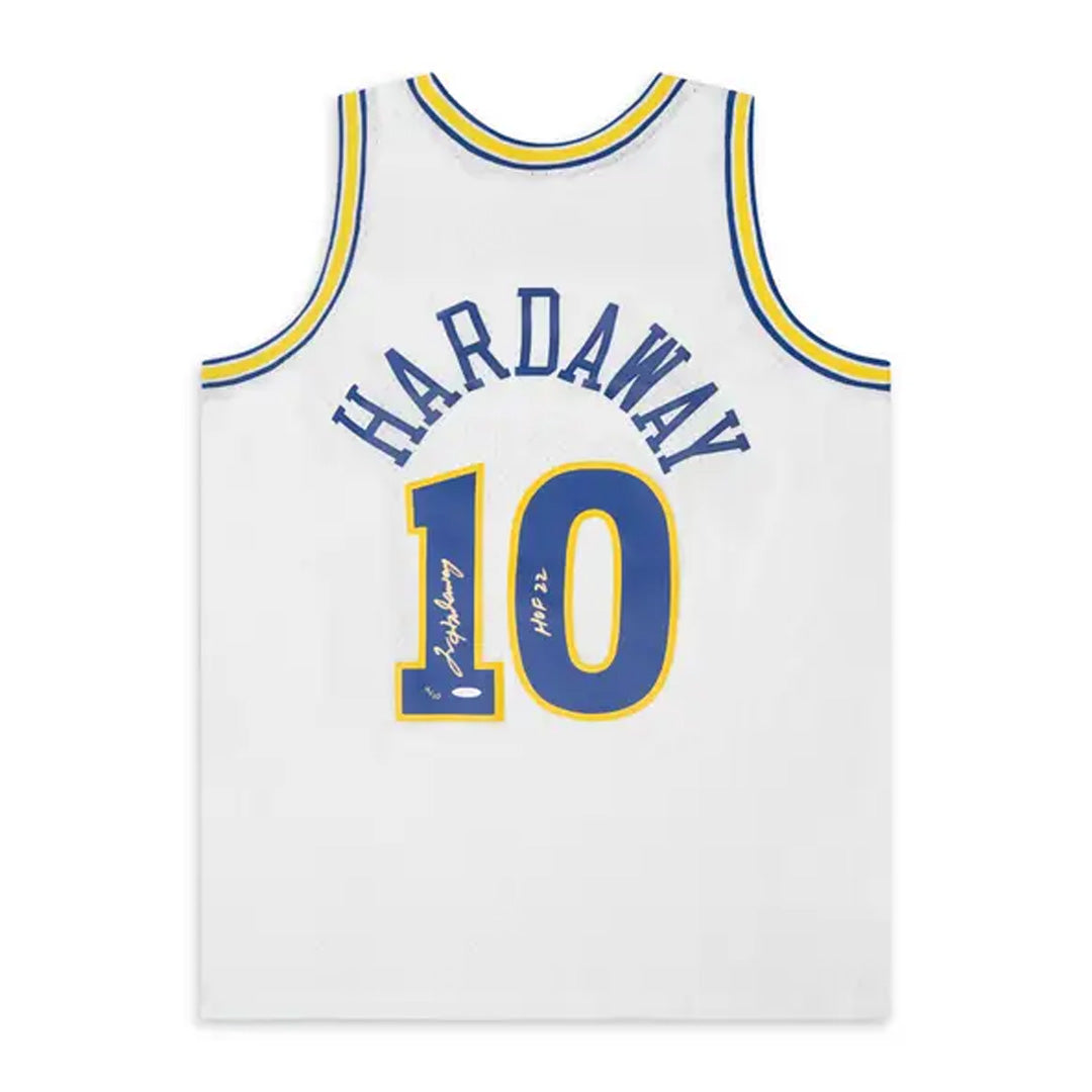 Tim Hardaway Sr. Autographed & Inscribed “HOF ‘22” Golden State Warriors Mitchell & Ness Jersey