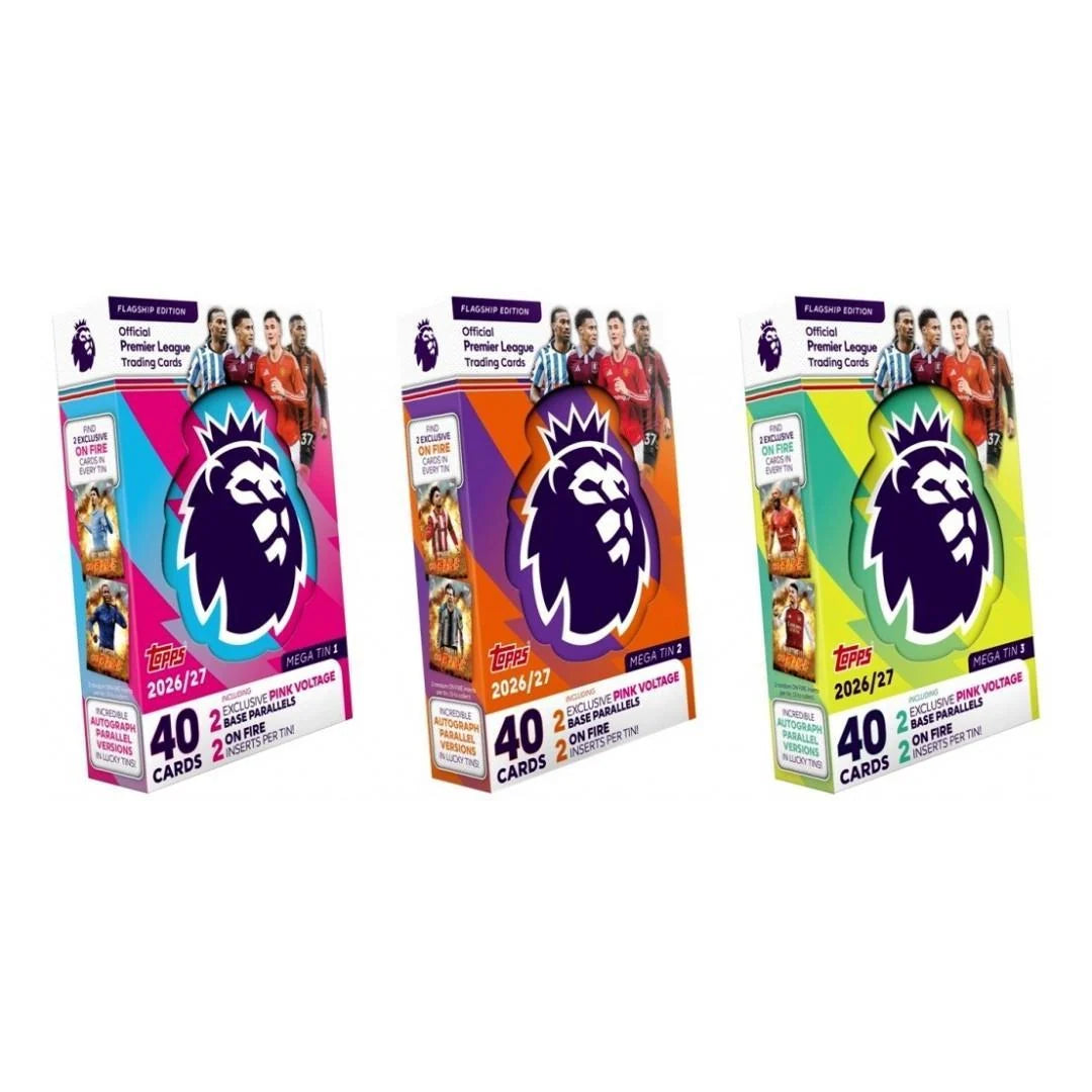 2026-27 Topps Premier League Flagship Cards – Mega Tin
