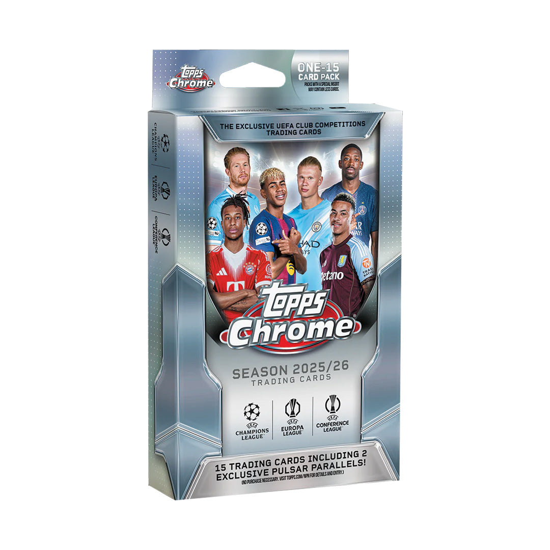 Topps Chrome® UEFA Club Competitions 2025-26 – Hanger Box