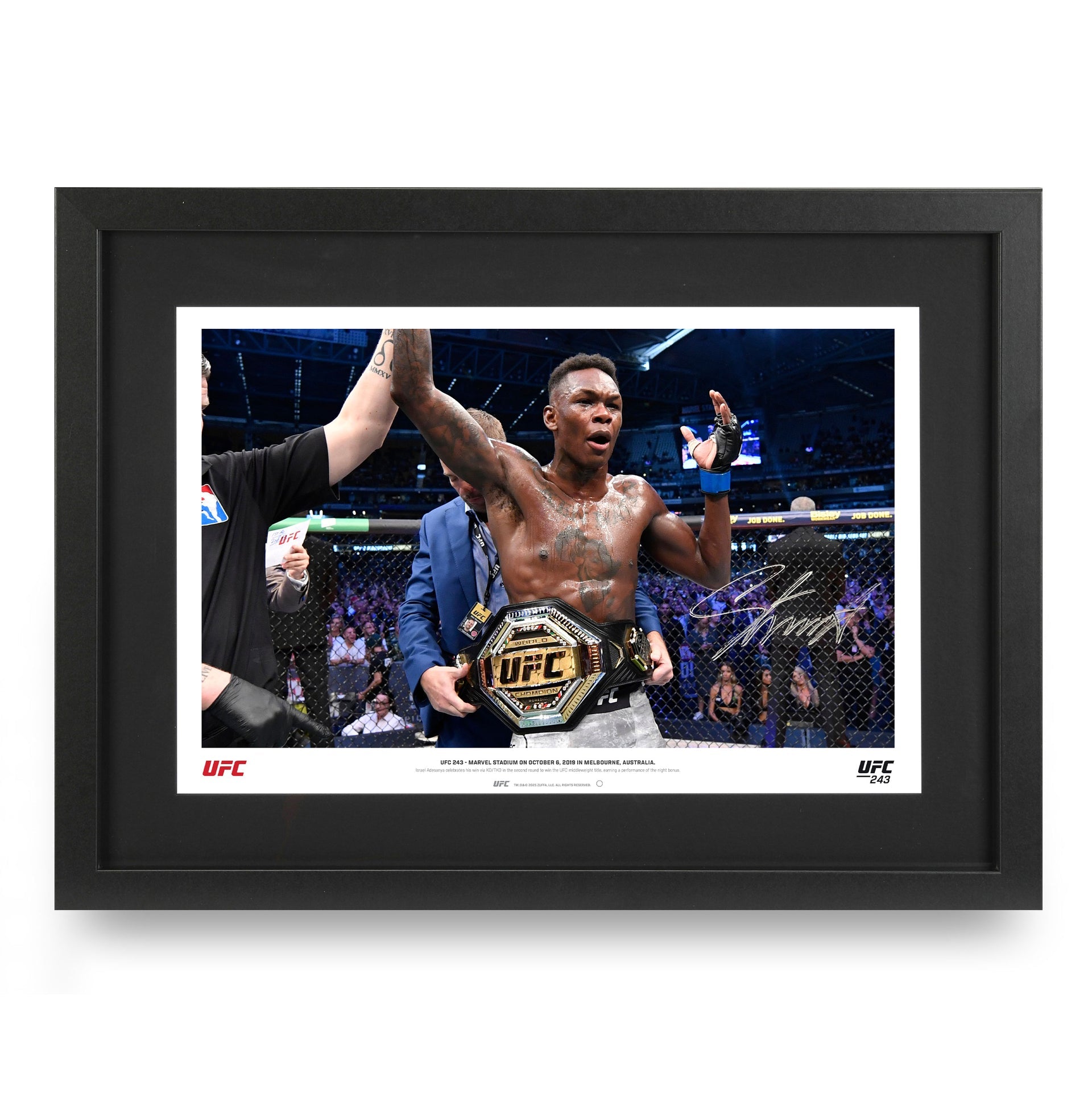 Israel Adesanya Signed Photo