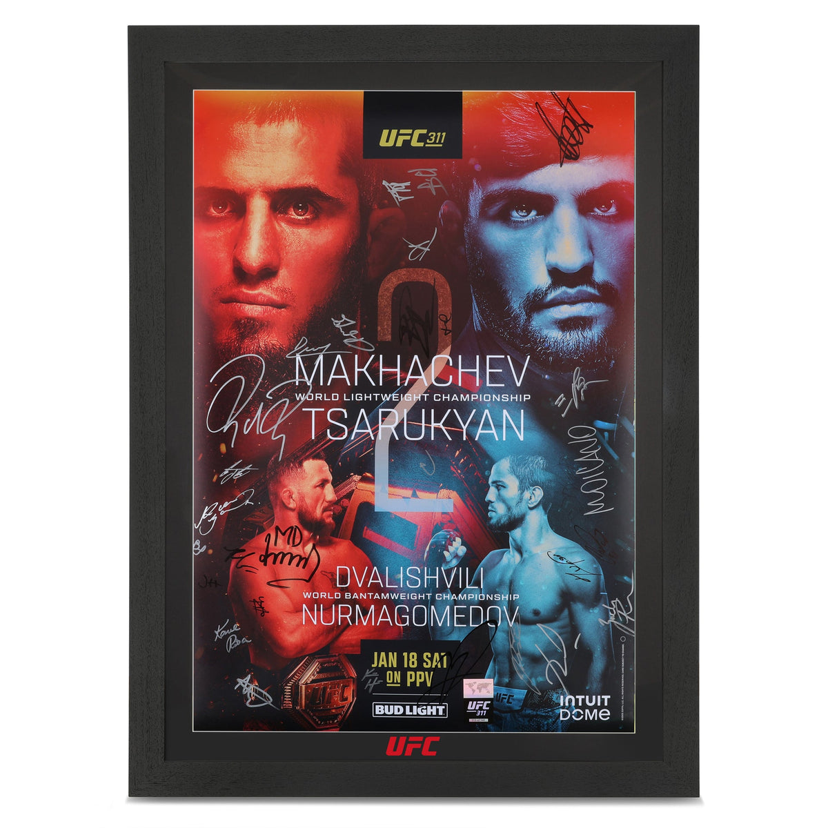 Makhachev vs Moicano Autographed Event Poster
