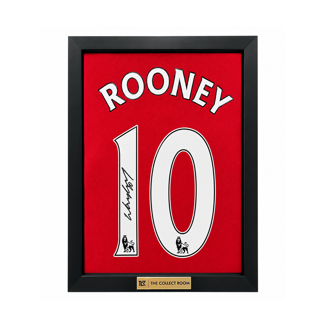 Wayne Rooney Back-Signed Manchester United 2009–10 Home Jersey