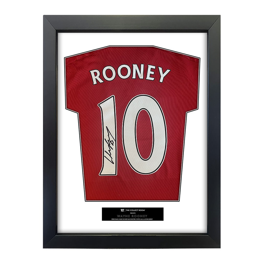 Wayne Rooney Back Signed Jersey Frame 1