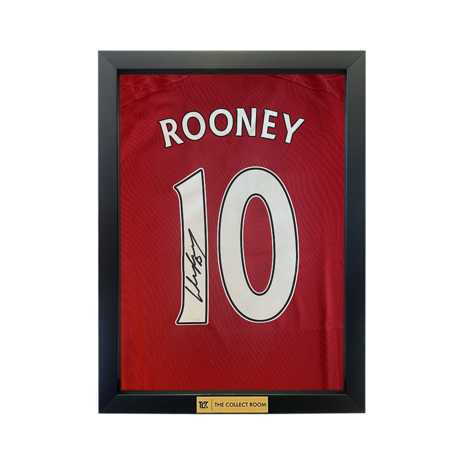 Wayne Rooney Back Signed Manchester United 2023-24 Home Shirt with Fan Style Numbers
