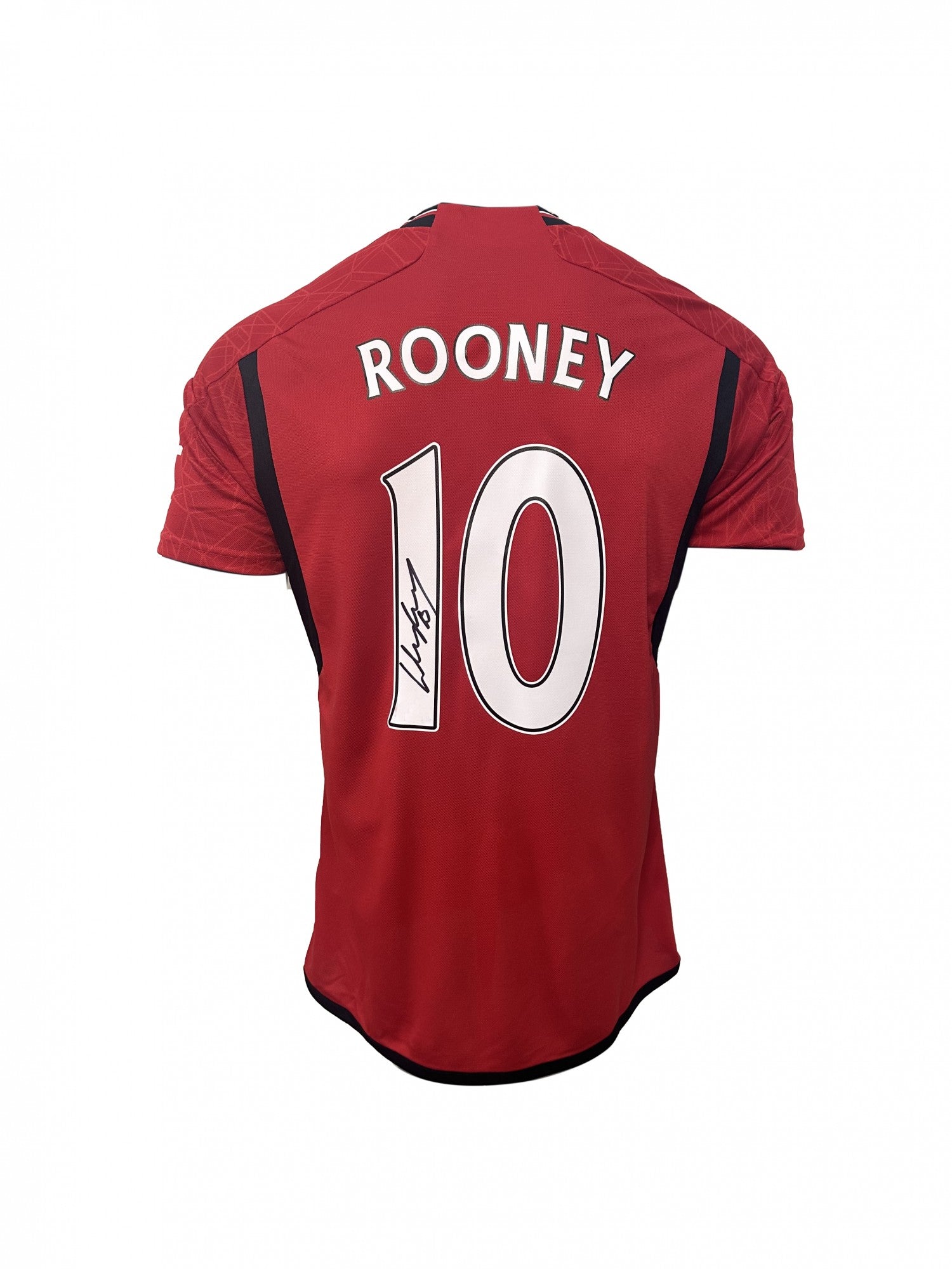 Wayne Rooney Back Signed Manchester United 2023-24 Home Shirt with Fan Style Numbers