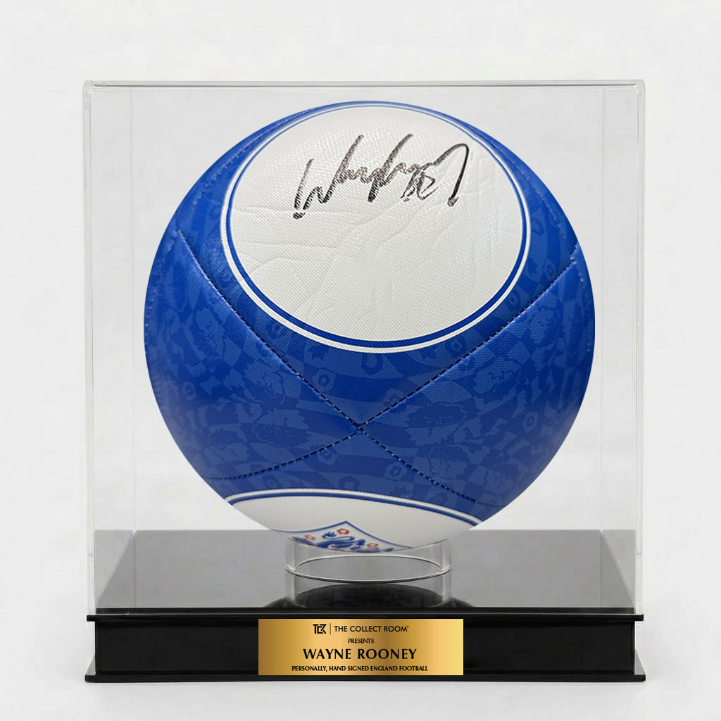 Wayne Rooney Signed England Football