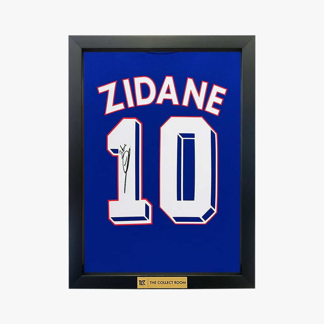 Zinedine Zidane signed France no 10 Jersey